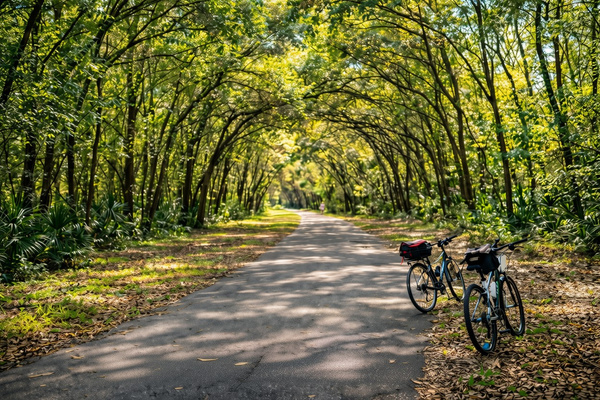 46-mile Withlacoochee Trail, minutes from the house.