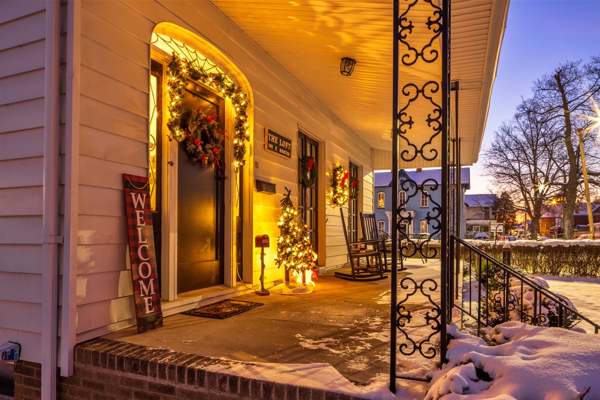 Christmas porch decorations