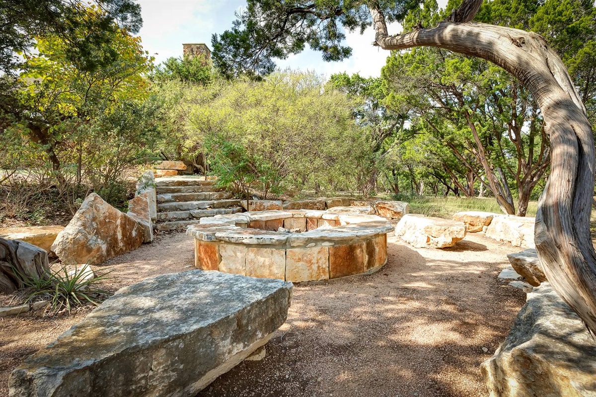 Firepit at Hilltop Smokehouse