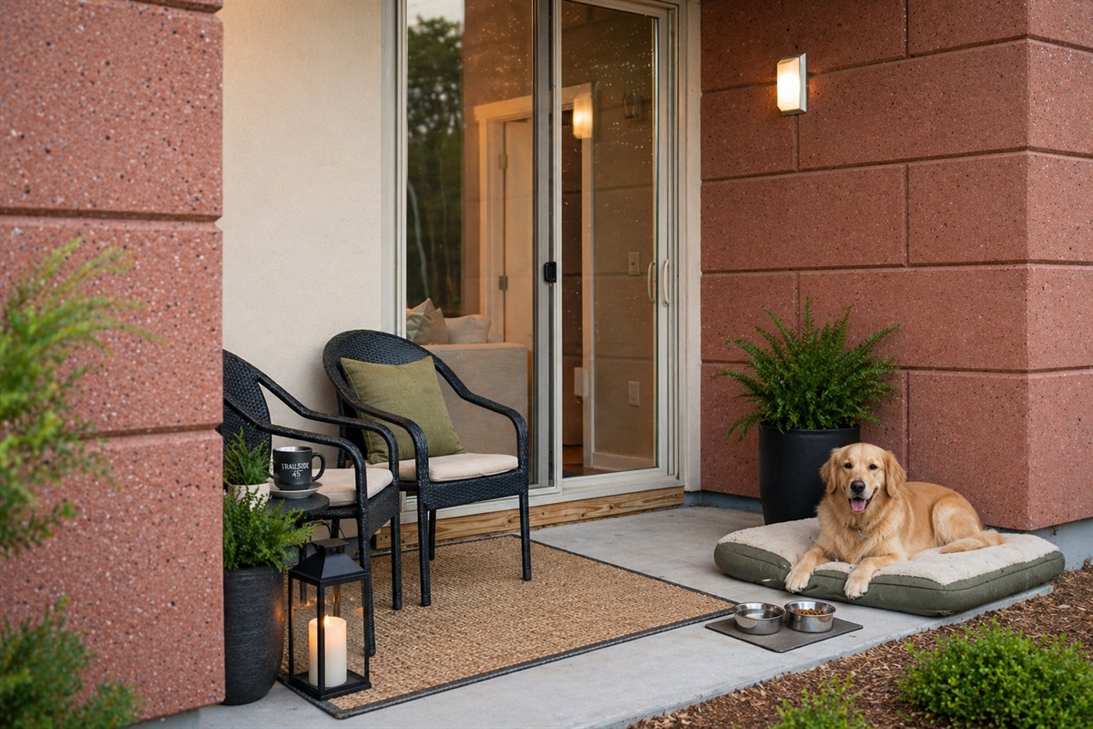 We know they are family! You are welcome to bring your fur baby with the necessary pet fee! Please let us know so we can show your fur family some love! 