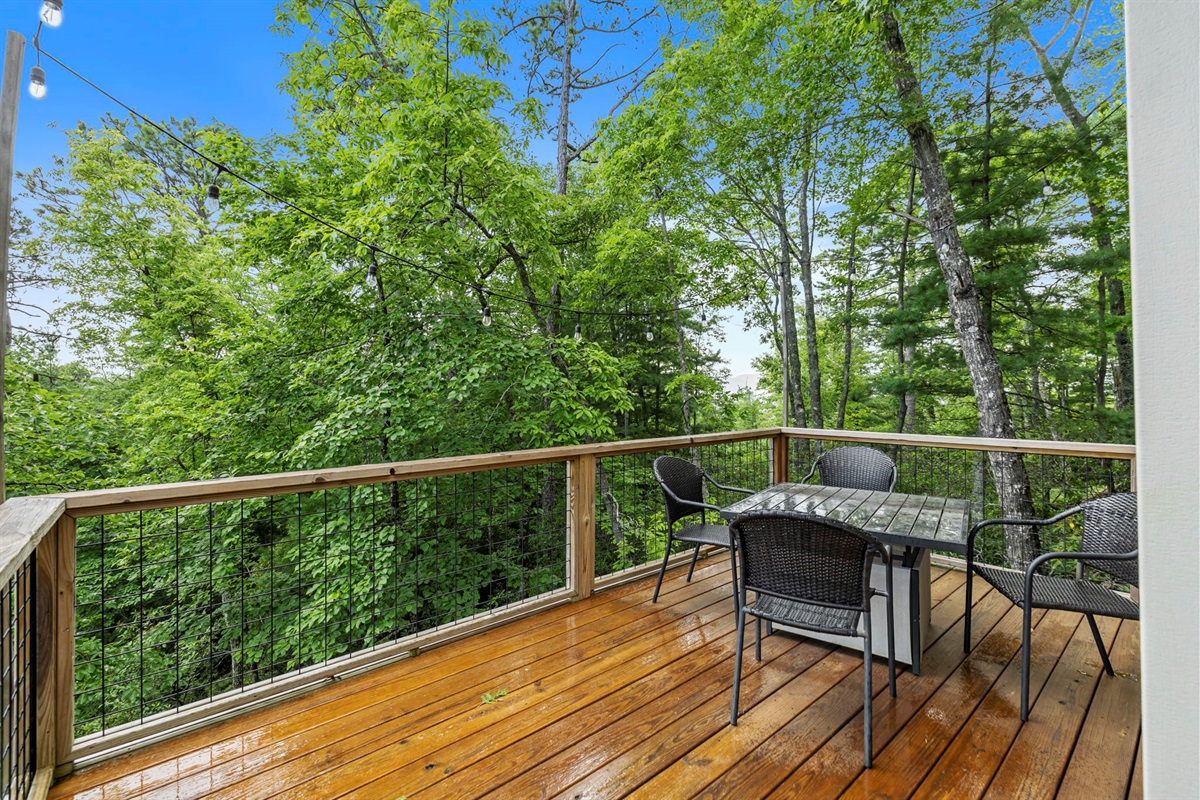 Outdoor dining area
