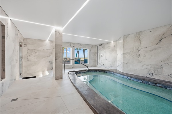 Newly renovated indoor hot tub