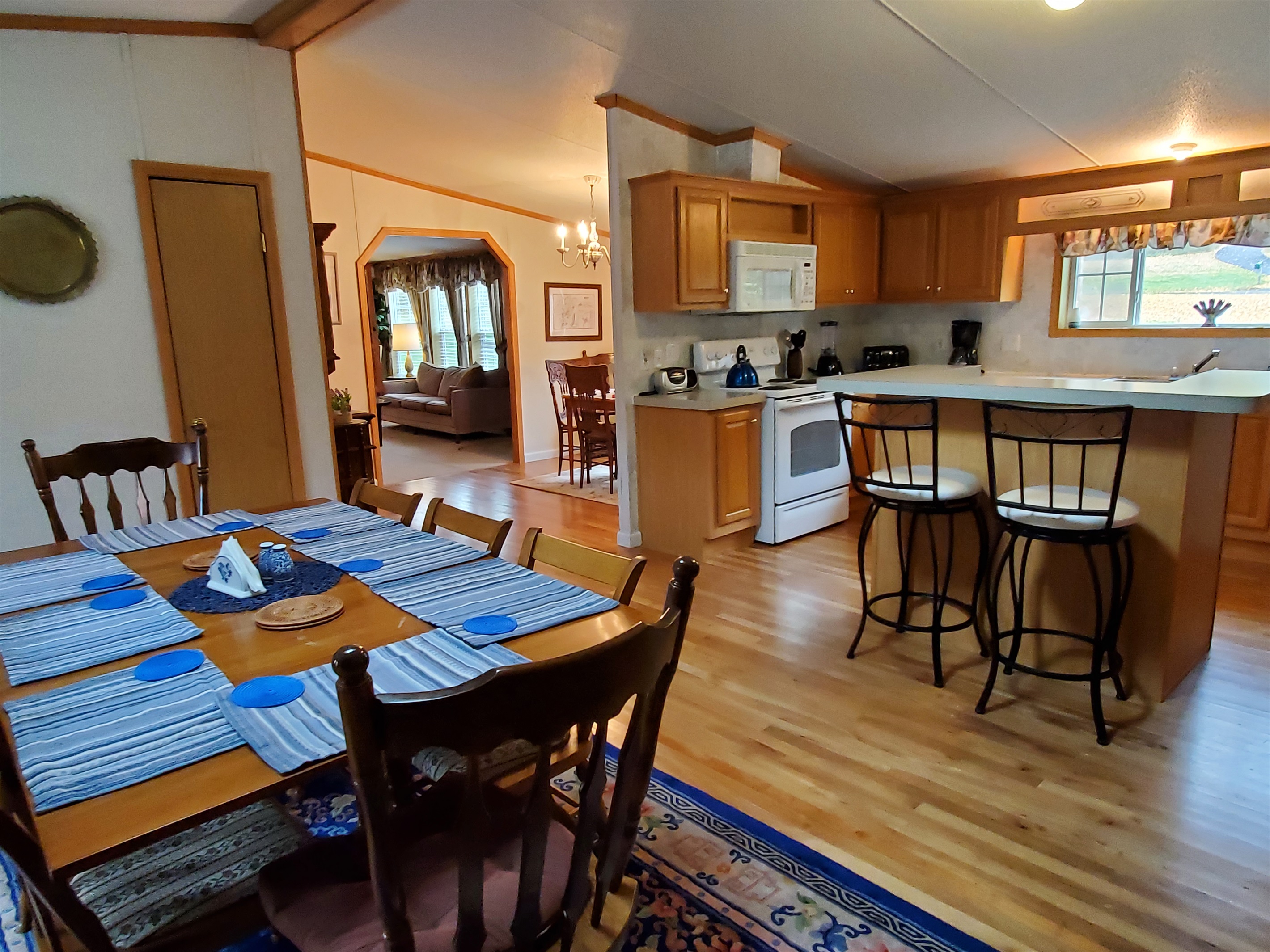 Great room with easy flow to living area