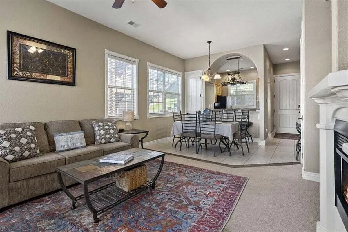 Comfortable living space for relaxing and spending time together.