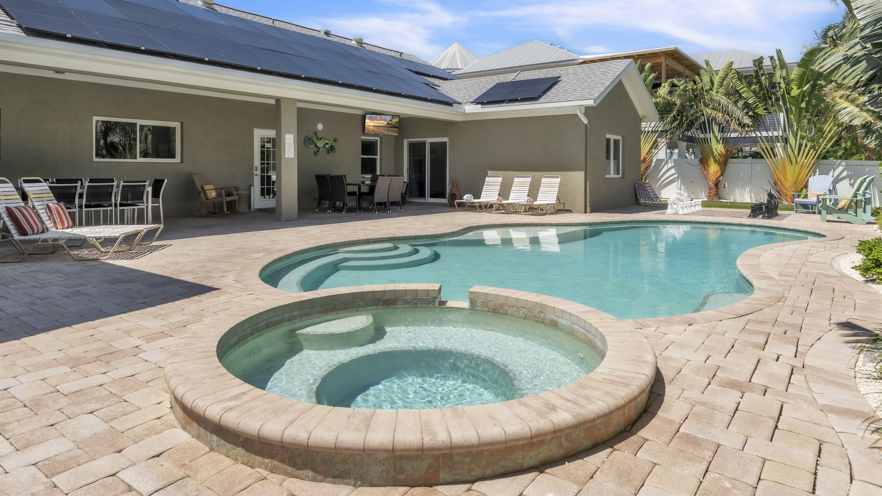 3 BR Ground Floor Beach House · Heated Pool + Spa · Near Beach - AMI ...