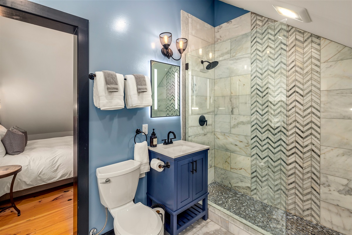 Ensuite bathroom with shower