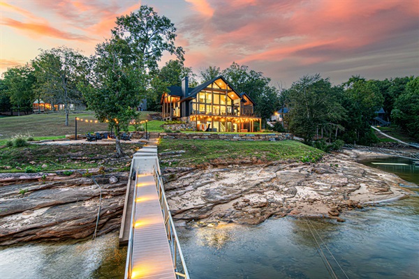End your night with one last walk down the dock.