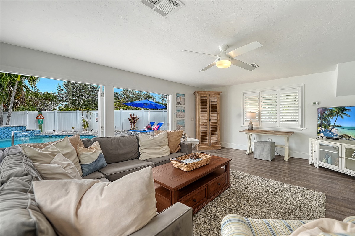 large living space for your friends and family to gather