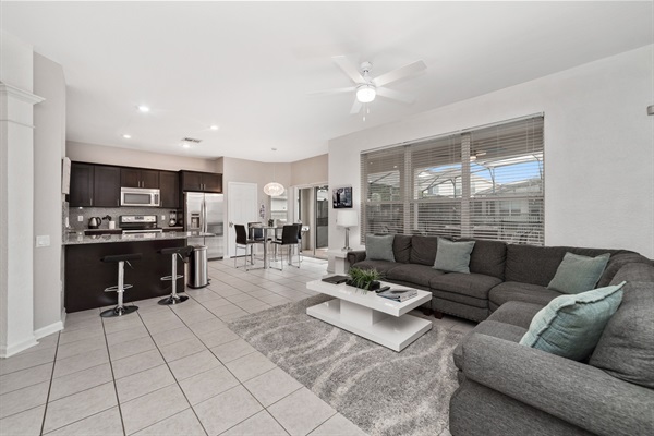 Family Room and KIthchen