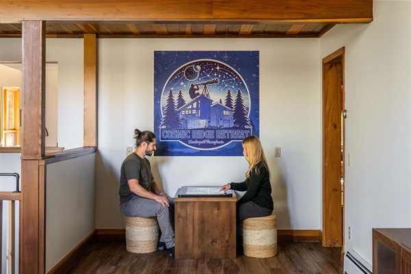 Endless fun awaits at the Infinity Game Table—play classics and modern games right inside the cabin.