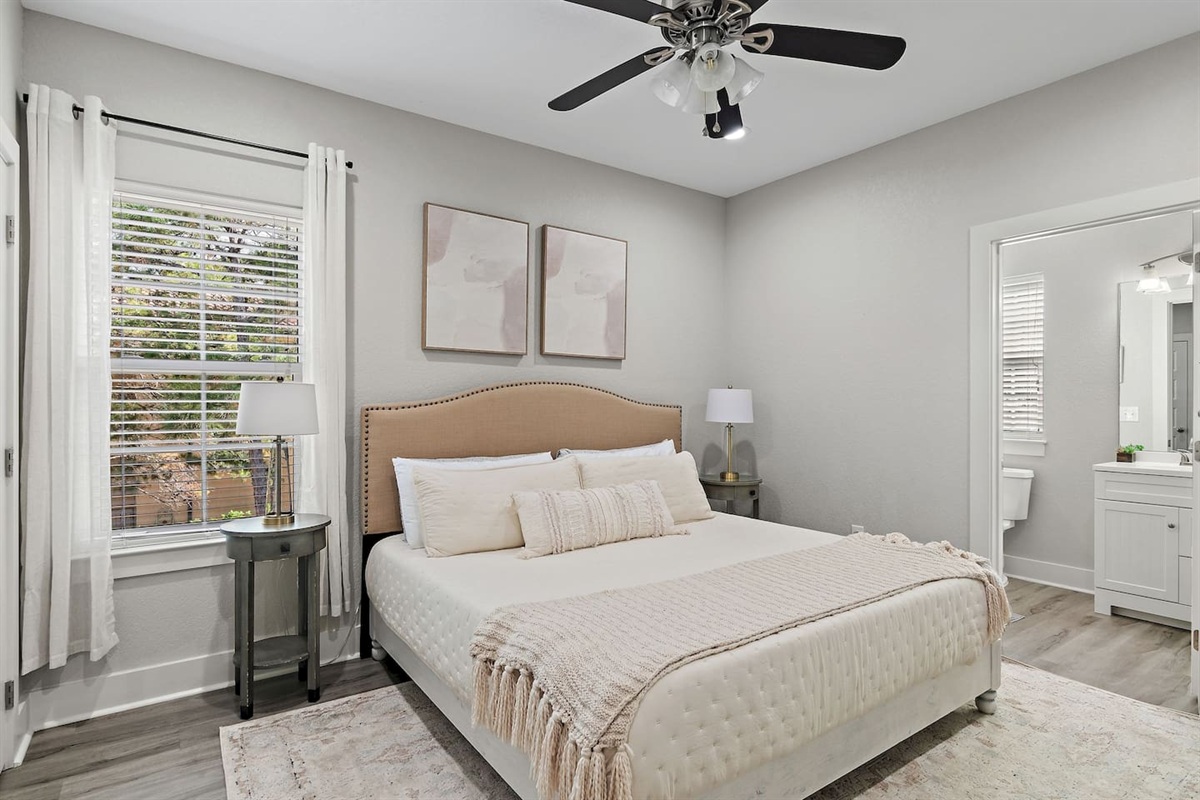 Bedroom #4: King Suite (Second Floor) with Private Bathroom