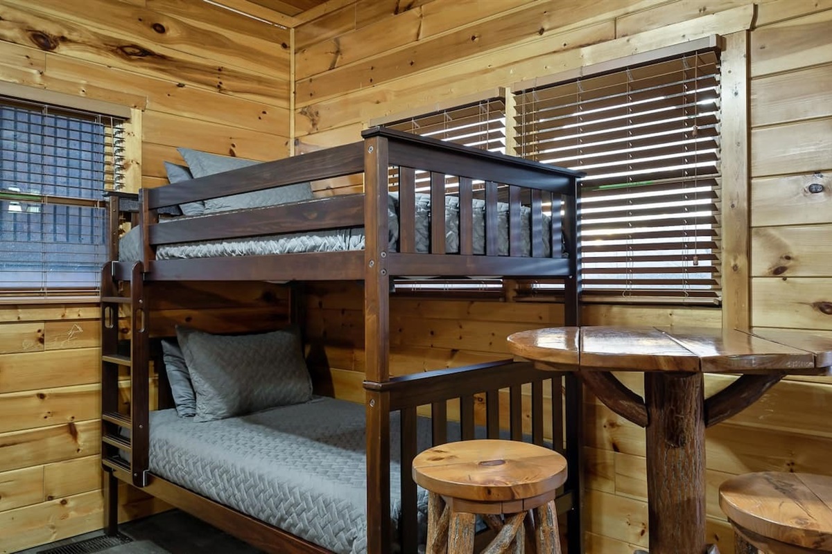 Twin Bunk Beds in Game Room
