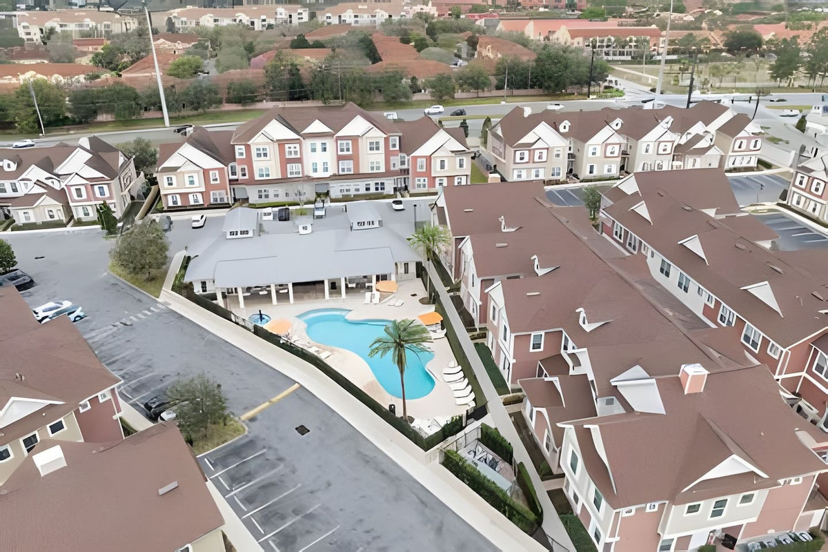 This community offers a beautiful pool and easy access to everything you need for the perfect stay.