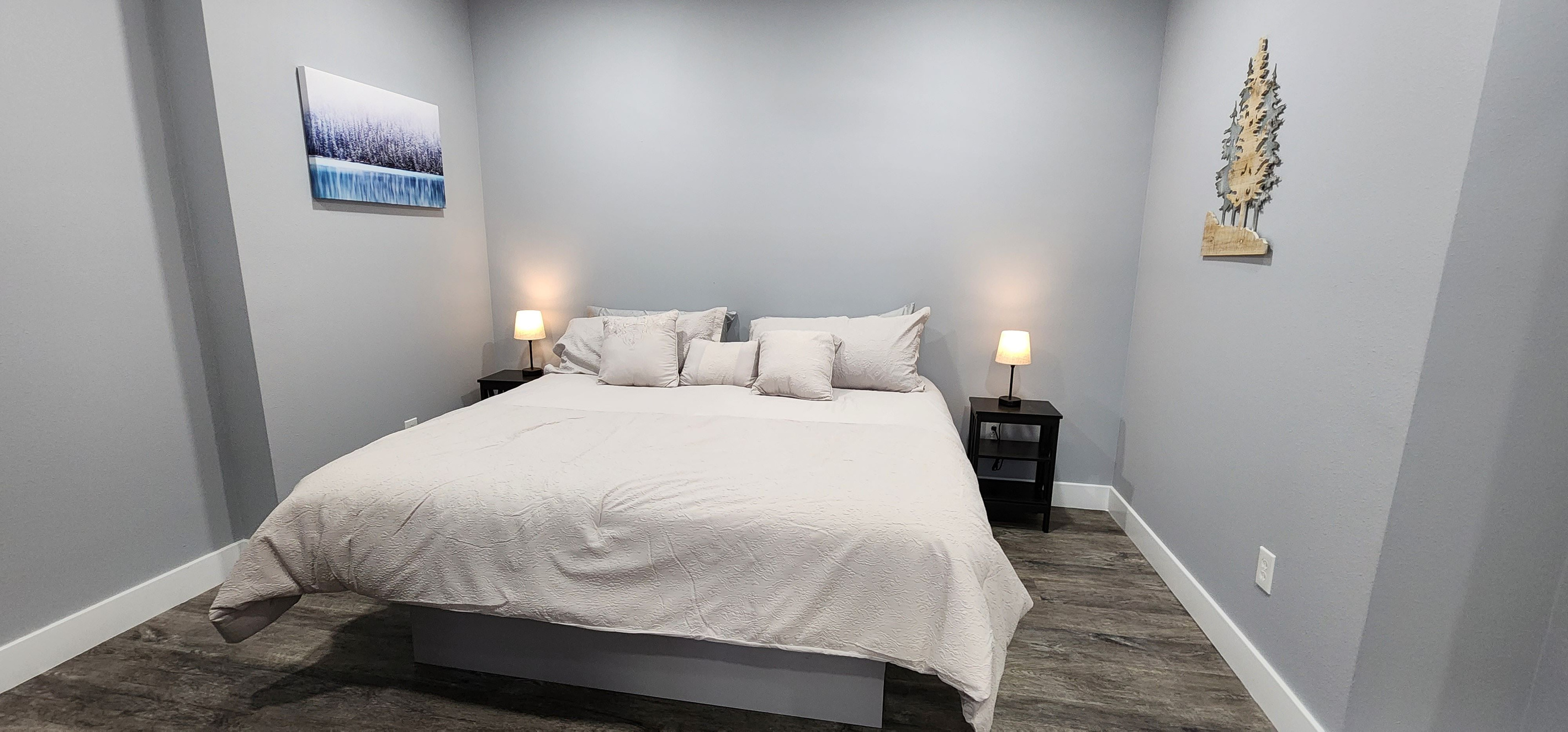 Simple, relaxing space to recharge.