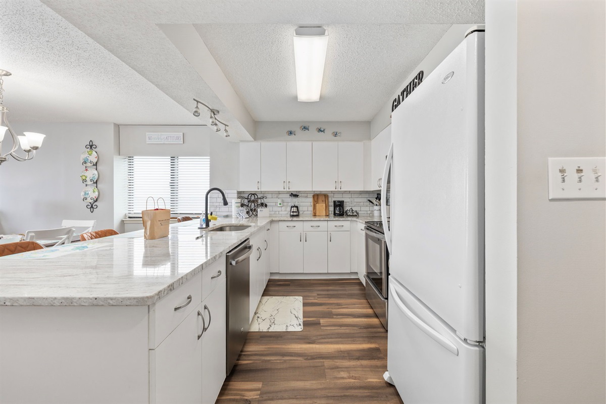 Newly remodeled kitchen
