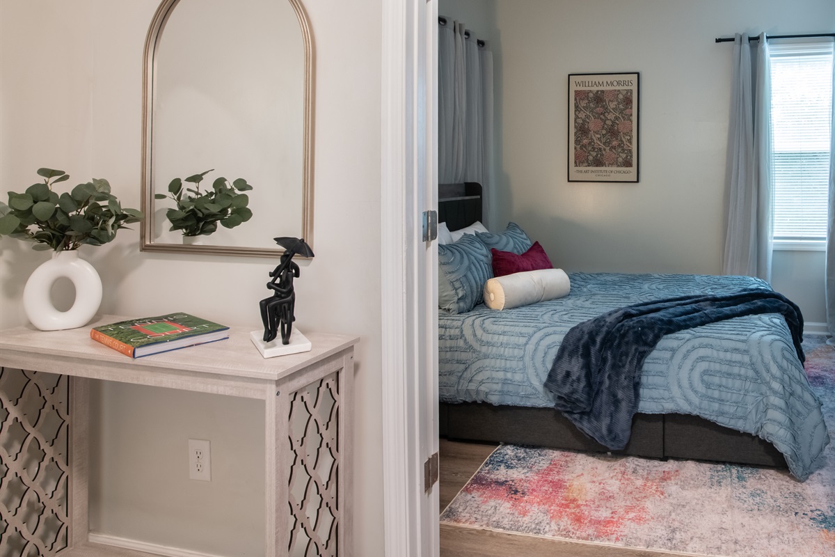 Charming accents that make the space feel special.