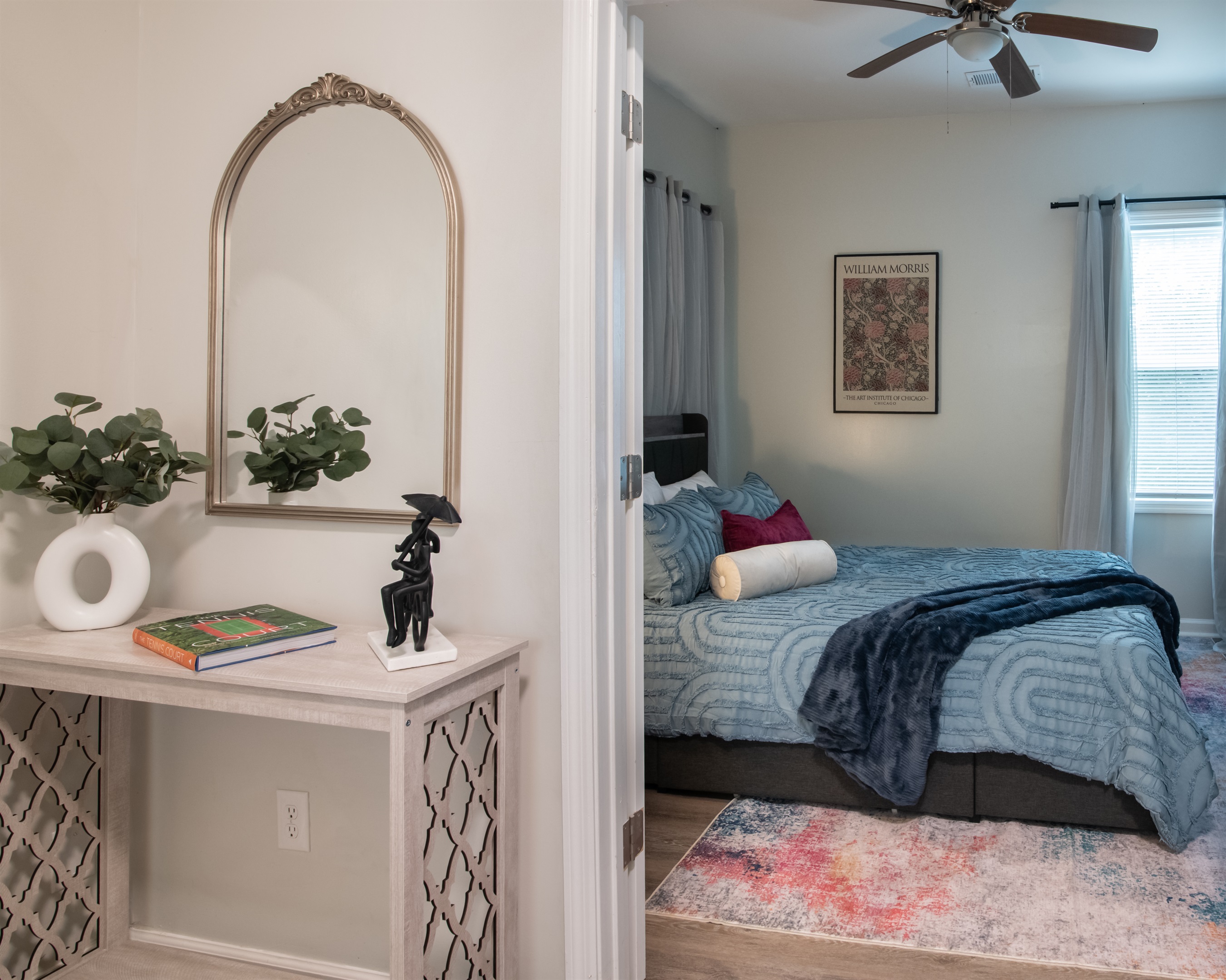 Charming accents that make the space feel special.