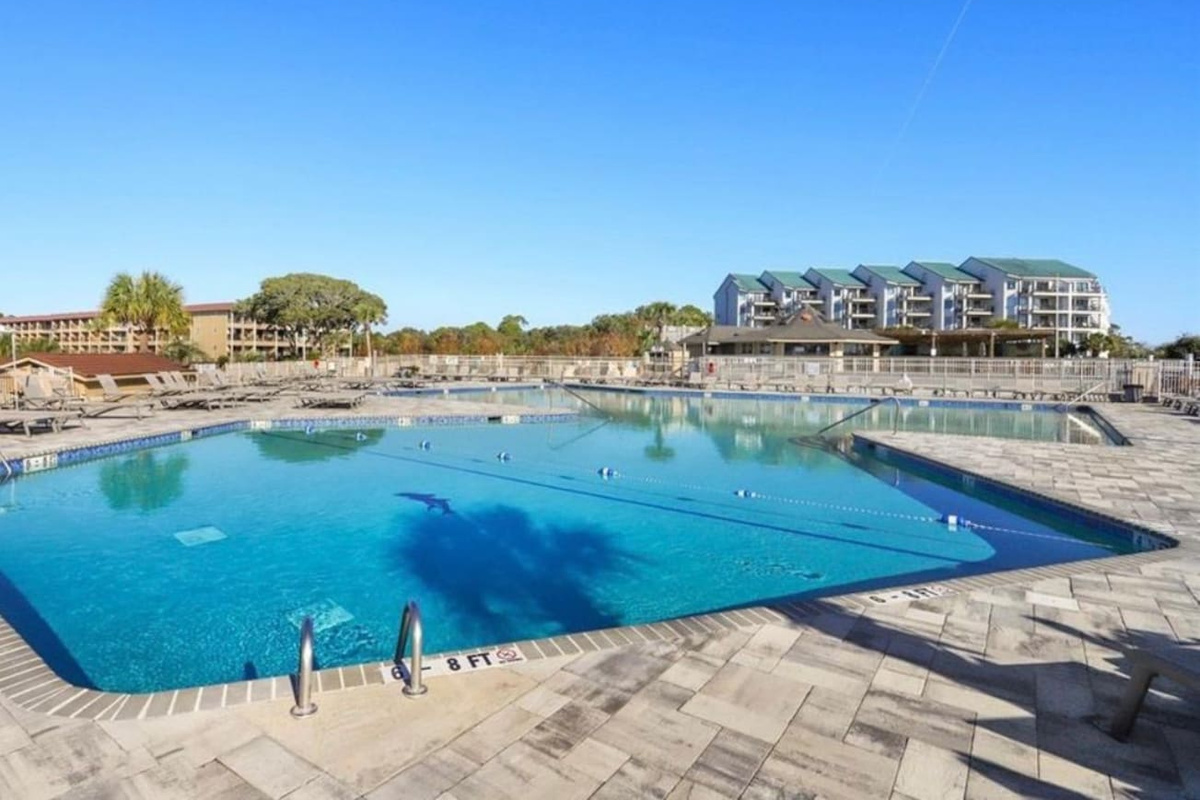 Large resort pool
