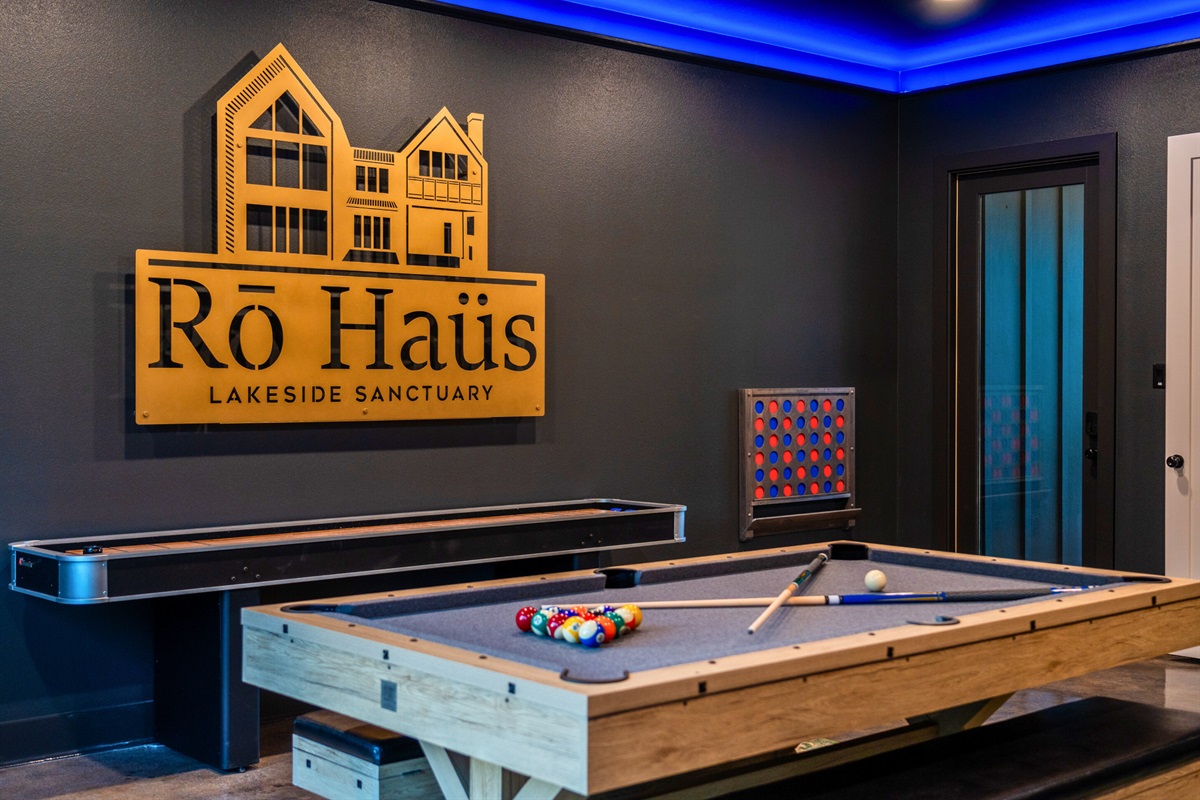 Rain or shine, our indoor game room ensures non-stop entertainment for all ages, complete with modern lighting and plenty of space for fun.