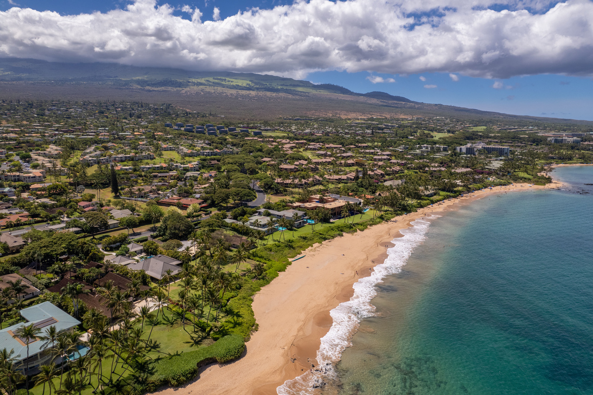 One of the most beautiful beaches sits in front of Ekahi!
