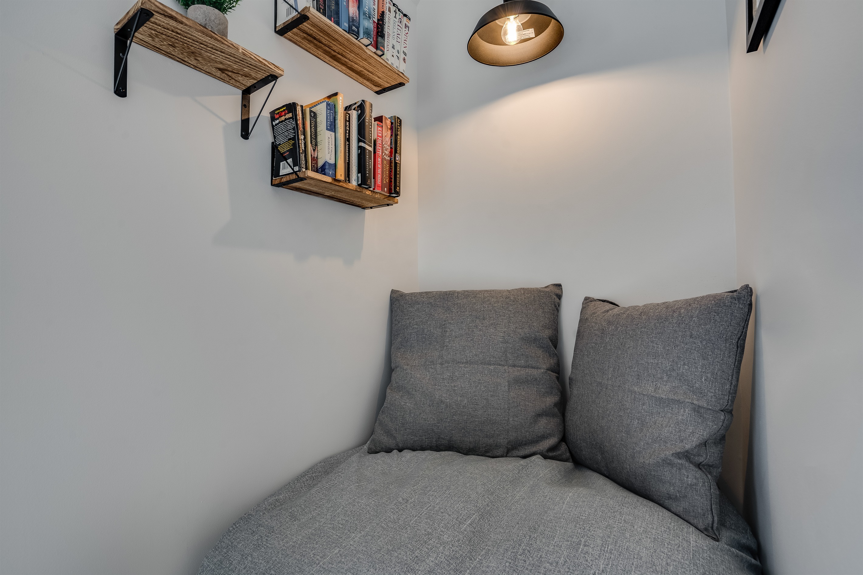 Cozy reading area