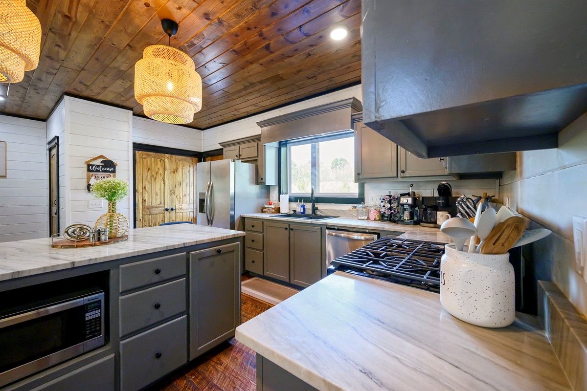 Bright and open kitchen
