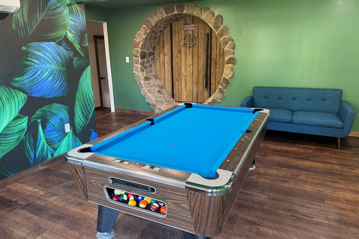 Full size commercial pool table