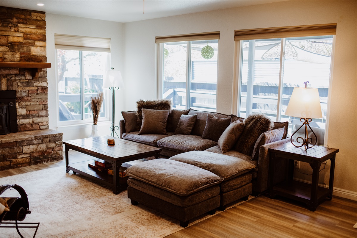 A welcoming retreat with rich textures and warmth.