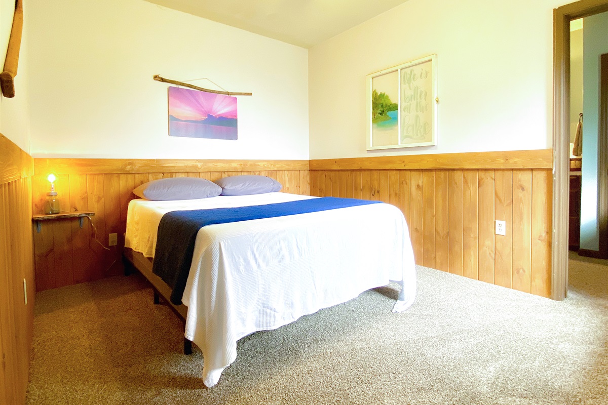 Fontana Lake is a true Gem of the Smokies. If you have a chance to visit you won't be disappointed. Until then, you can stay in the Fontana Lake inspired bedroom with great views!
