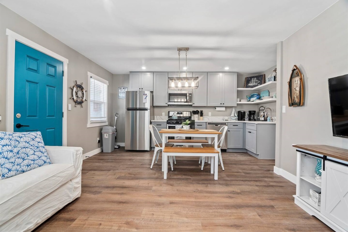 Kitchen and dining area