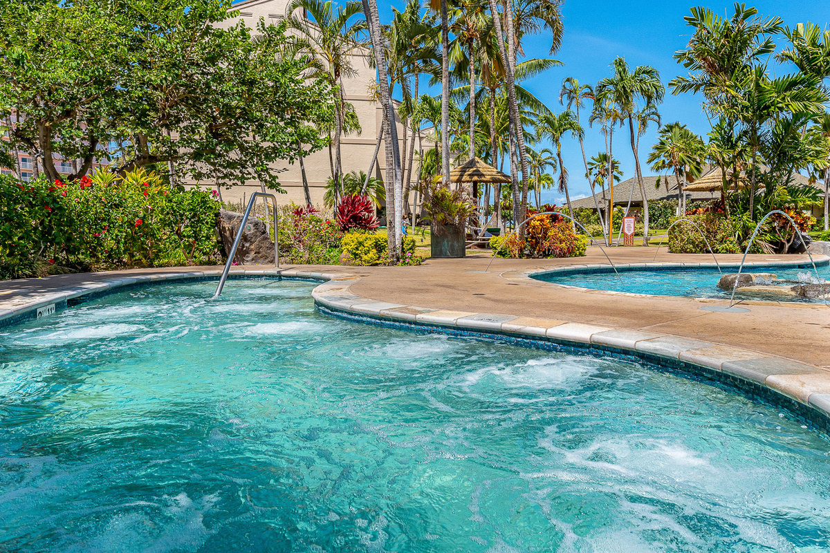 Refreshing pools and relaxing hot tubs 
