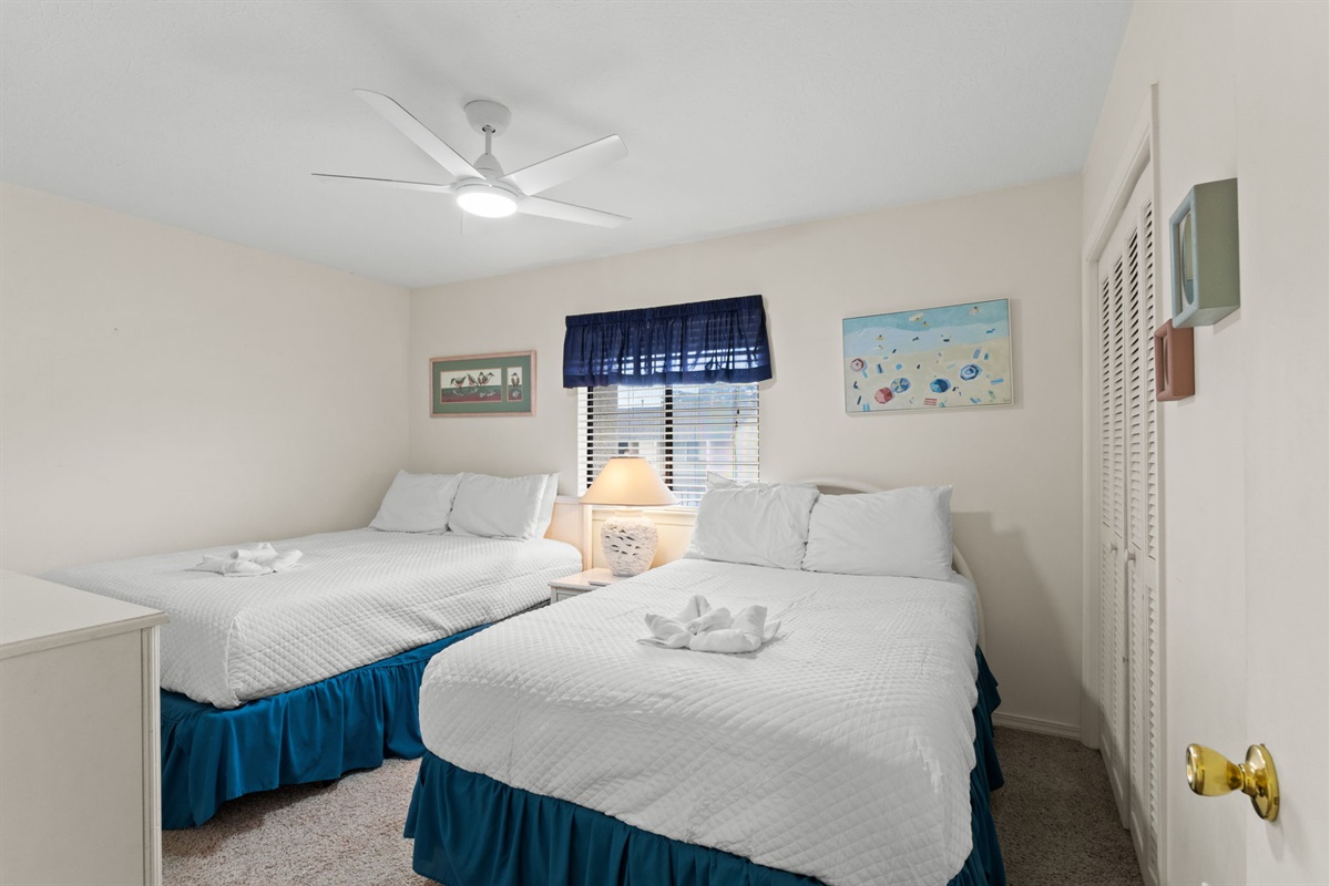 Bedroom 2 with 2 Full Sized Beds