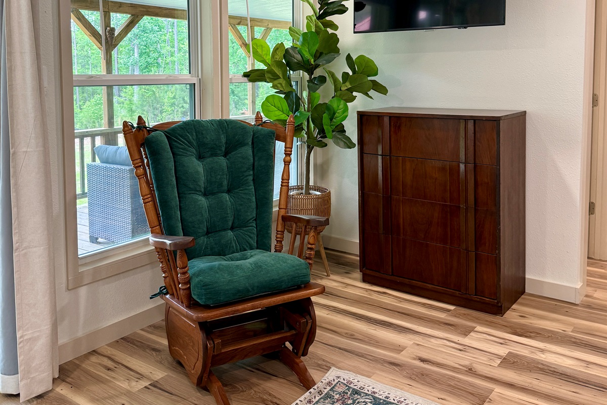 Rock a bye baby, our cabin is kid friendly!