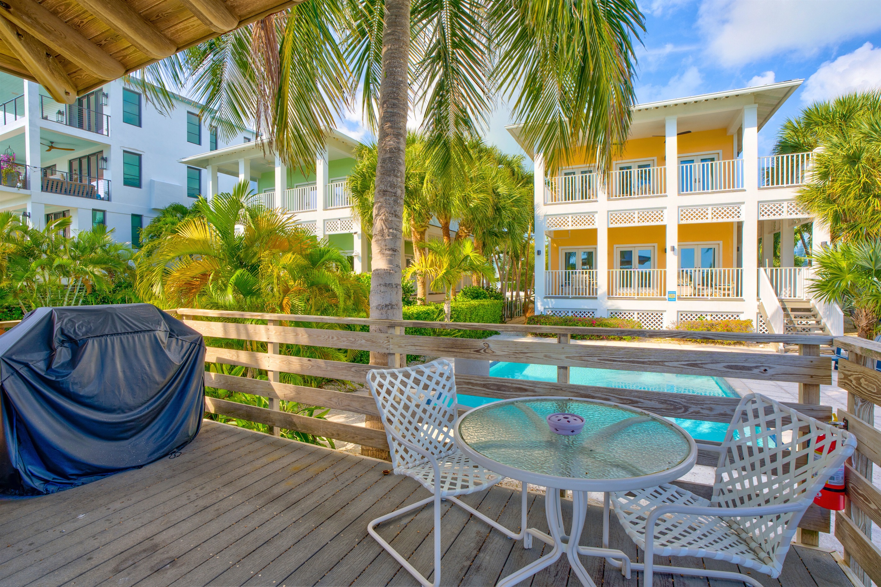 Grill your catch from the day on the gazebo next to the pool.