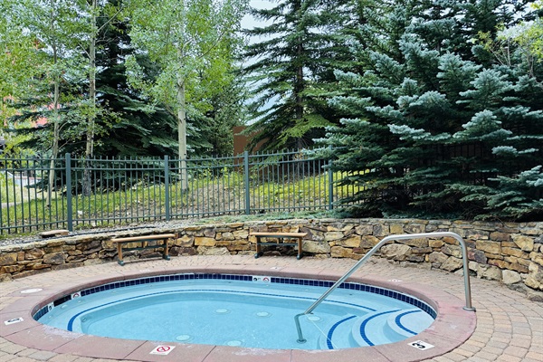 There are two Hot Tubs at the Riverside building