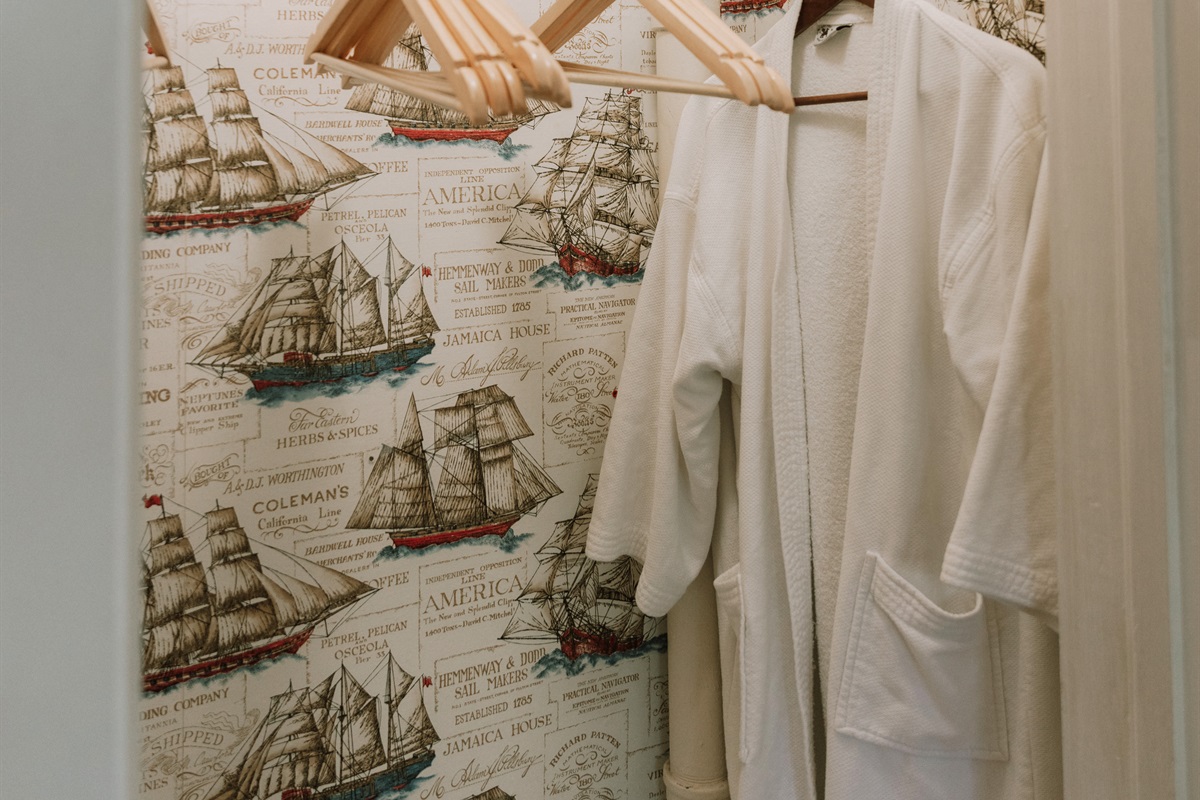 There's plenty of closet space to comfortably store your belongings.