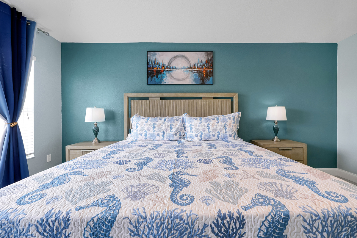 Primary King suite bed