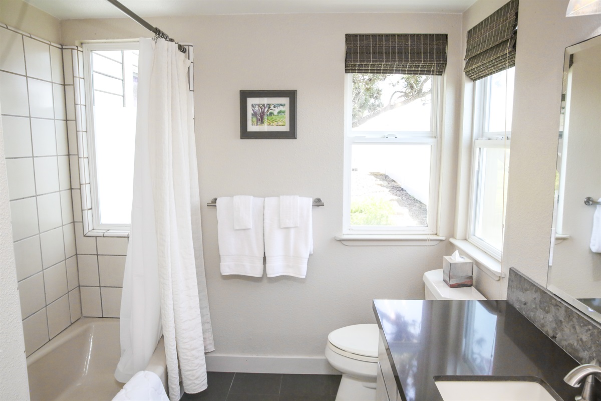 Green sea ensuite bathroom