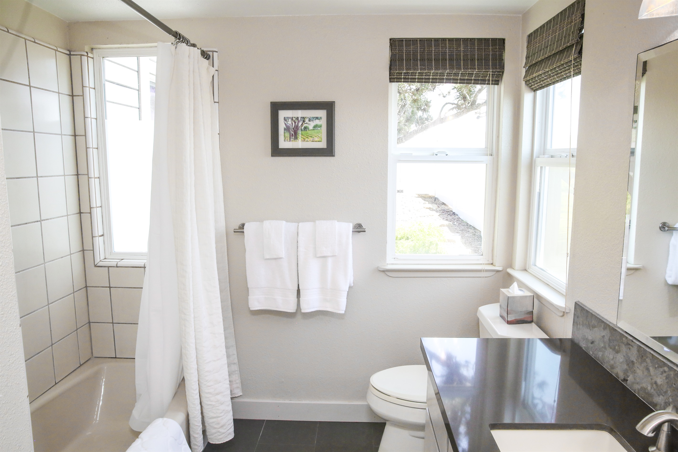 Green sea ensuite bathroom