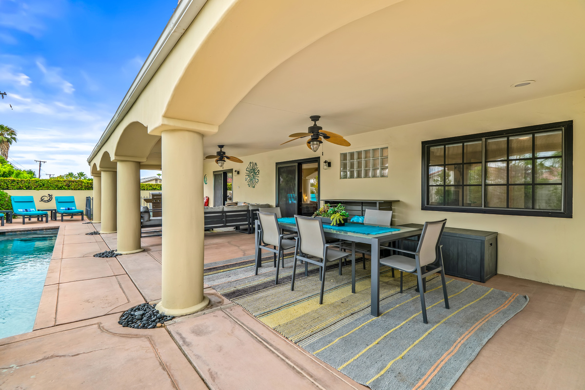 Covered outdoor dining 