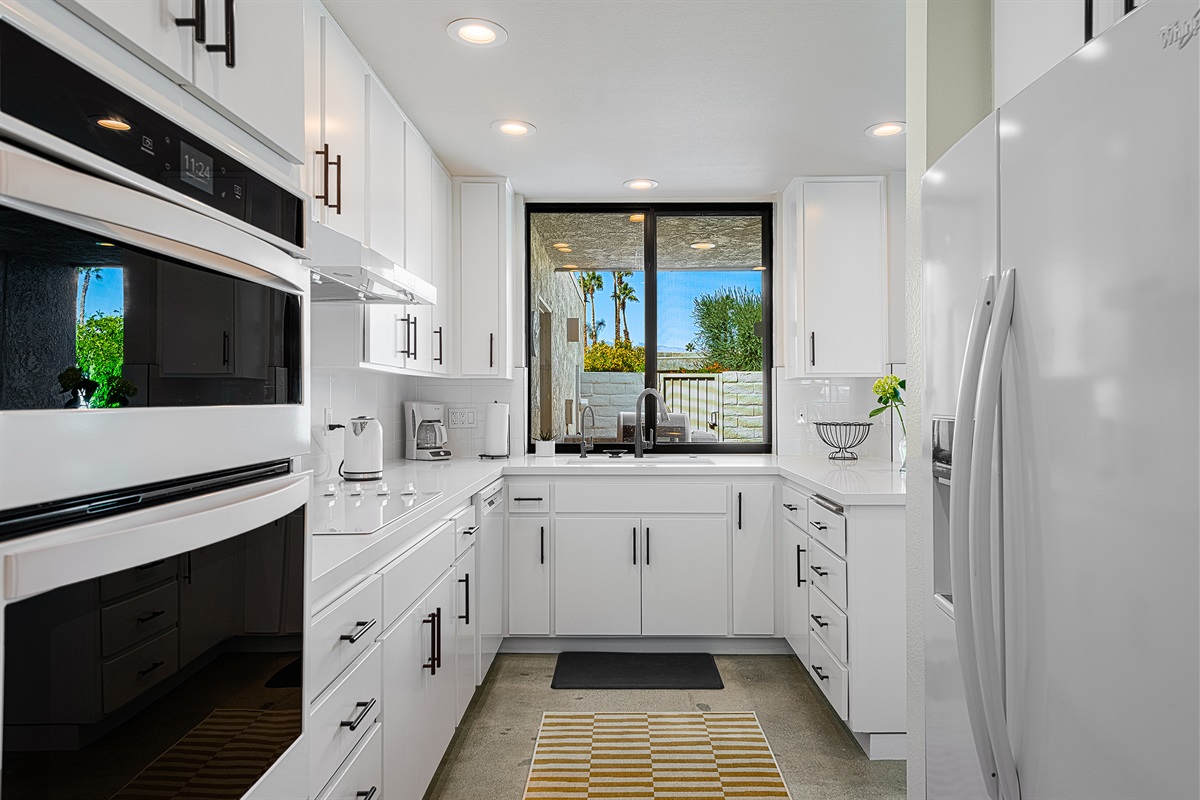 Galley gourmet kitchen