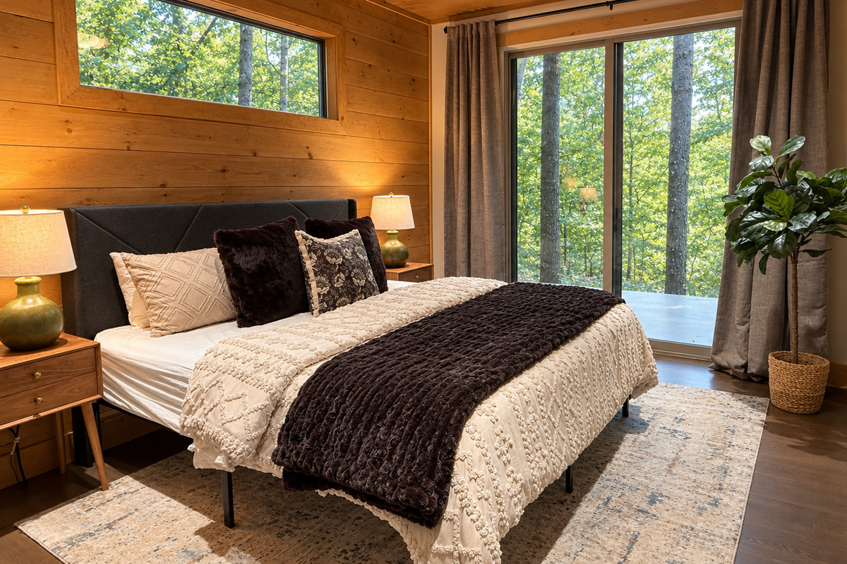 King Suite #4 with full view slider access to patio