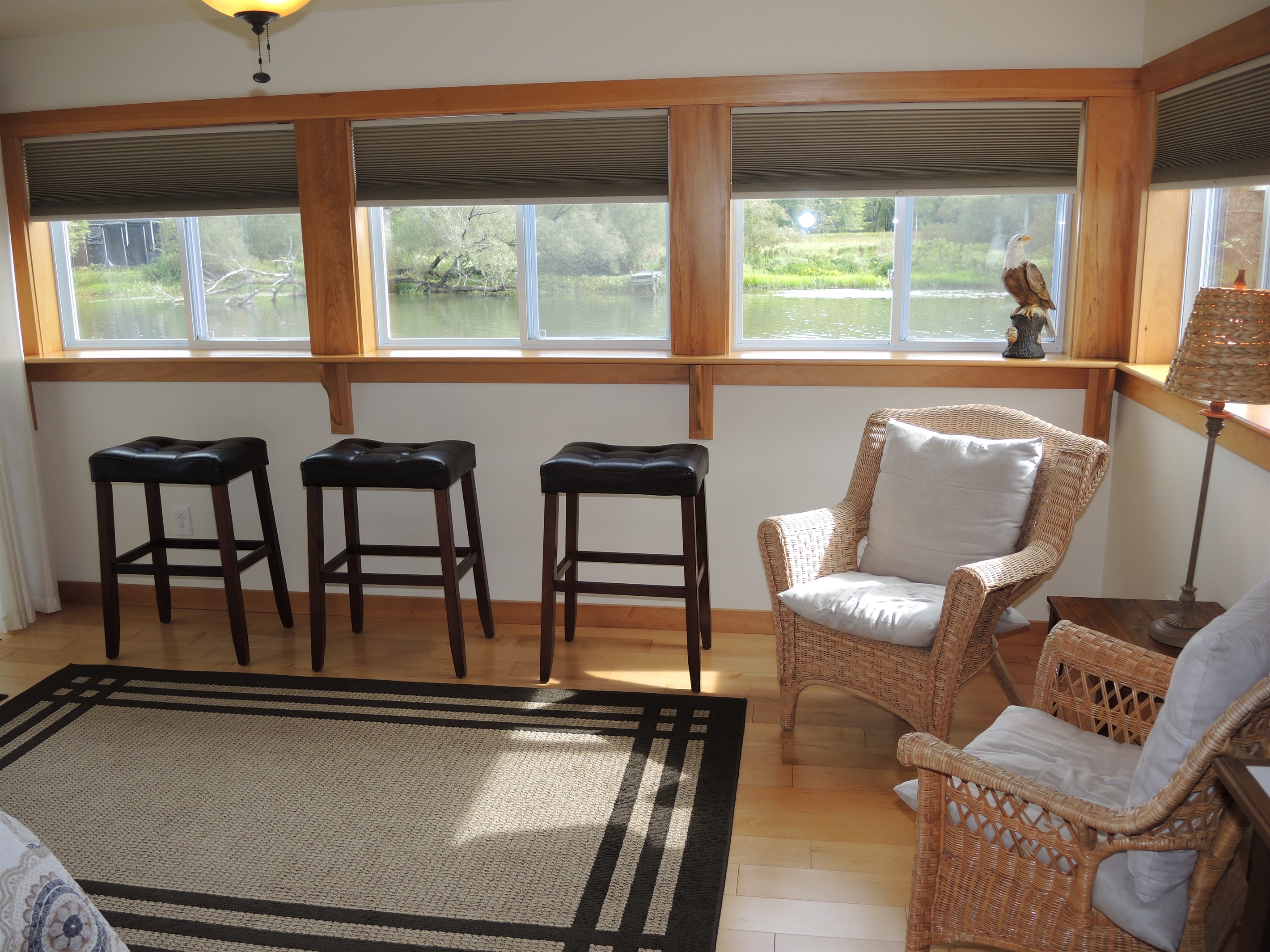 Water view from sunroom
