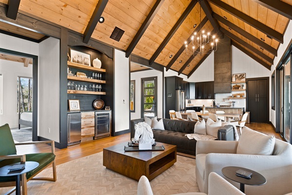 Relax in this luxurious space, where a warm fire and a majestic views are just the beginning of your retreat.