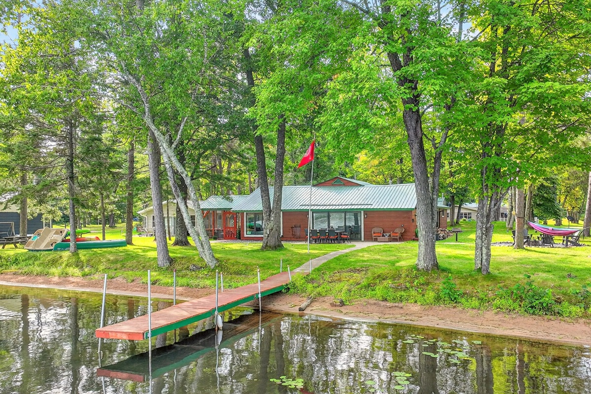 The kid-friendly shoreline has a gentle, sandy entry - perfect for wading and water play. Bring your boat - private dock space is available, and we are directly next to the public launch for easy access.