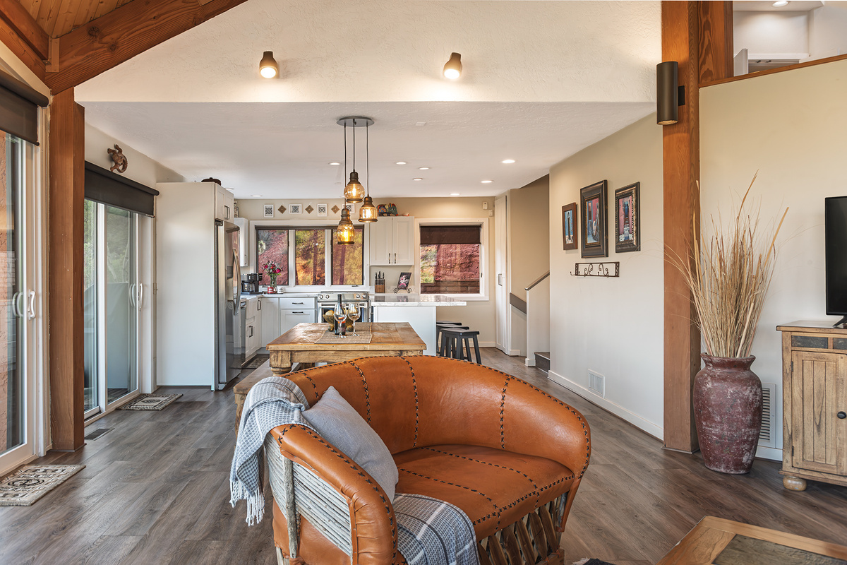 An open luxurious feel with natural light.