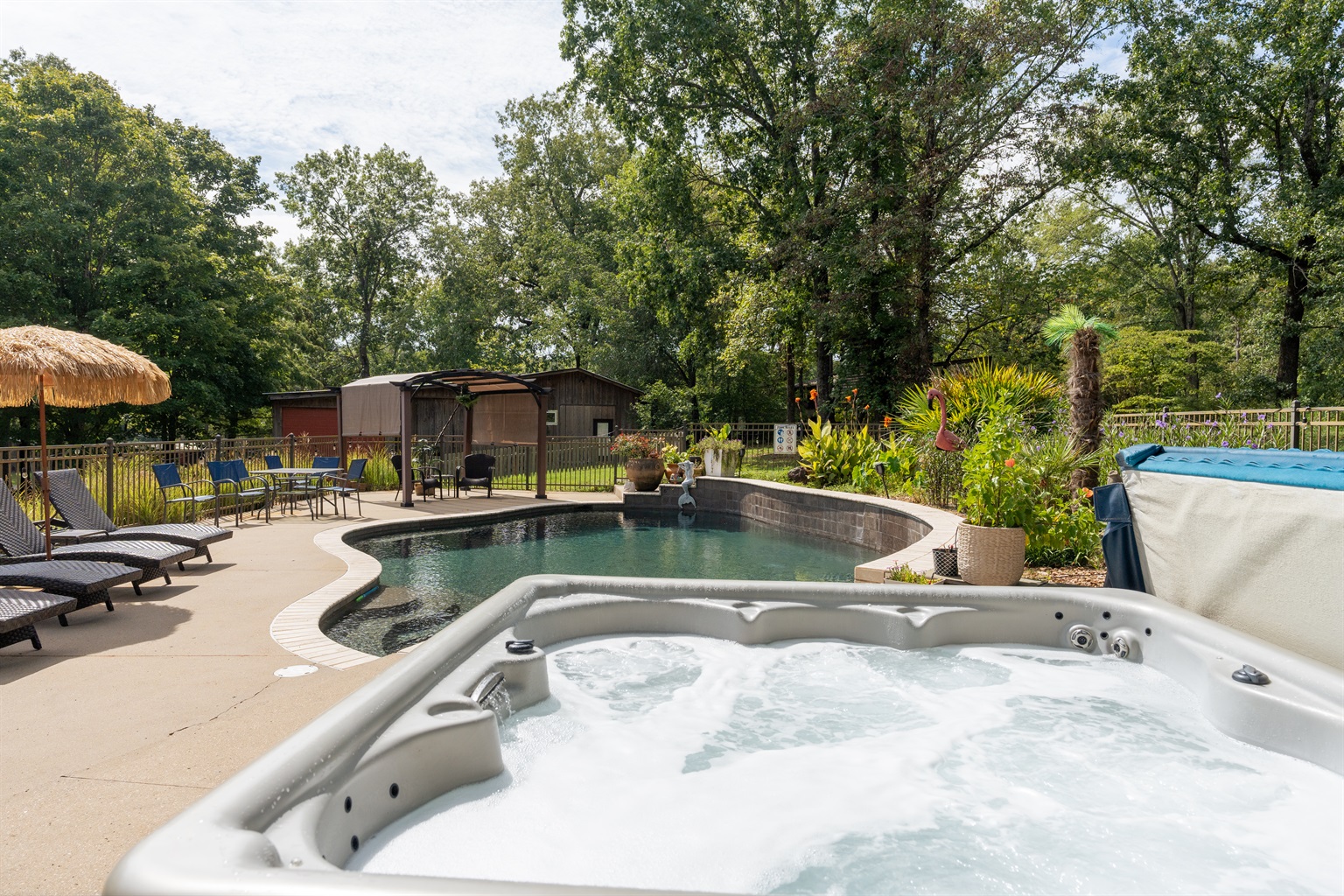 Pool Area and Hot Tub