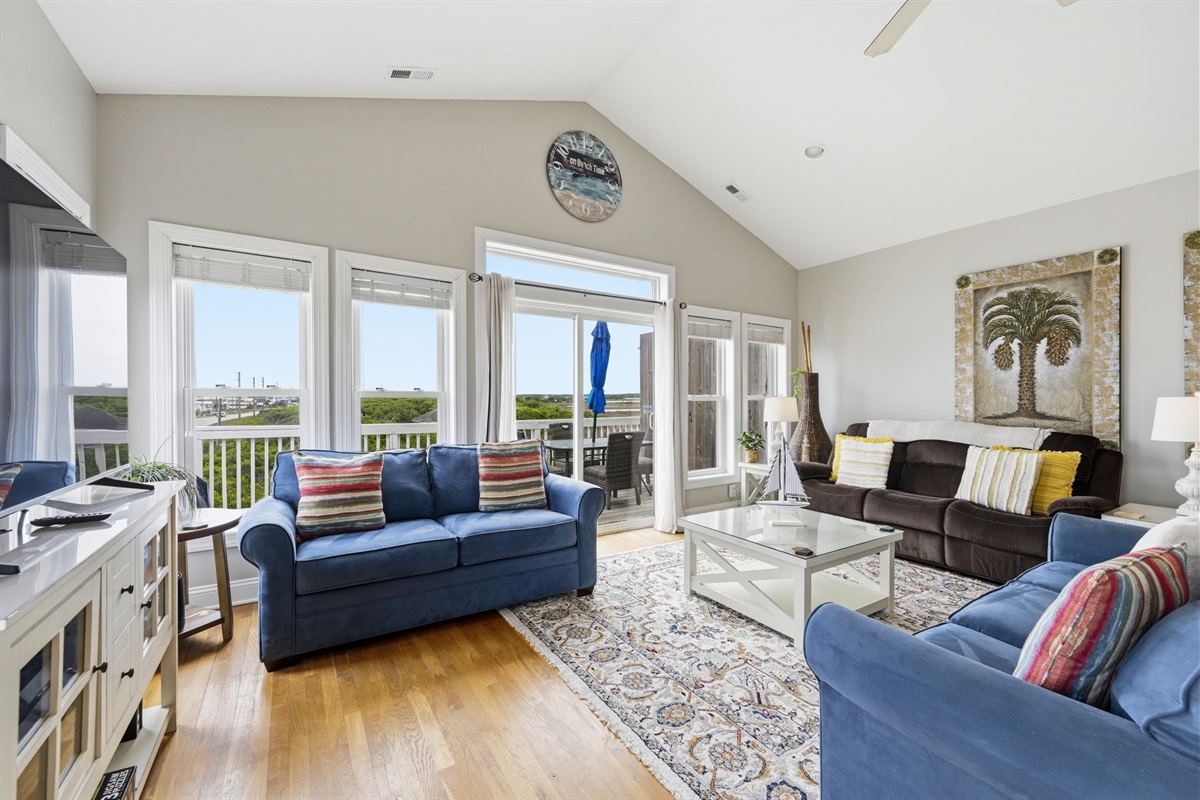 Open concept living with plenty of space to relax and gather