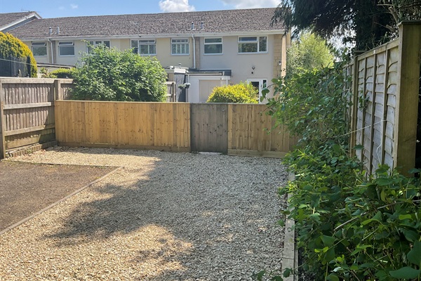 View of the Parking area at the back of the house.