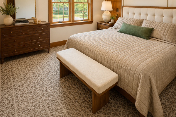 Relax in this spacious upstairs master bedroom featuring a plush king-size bed, soft linens and abundant natural light. A peaceful retreat designed for comfort, rest, and a great night's sleep after a day of adventure.
